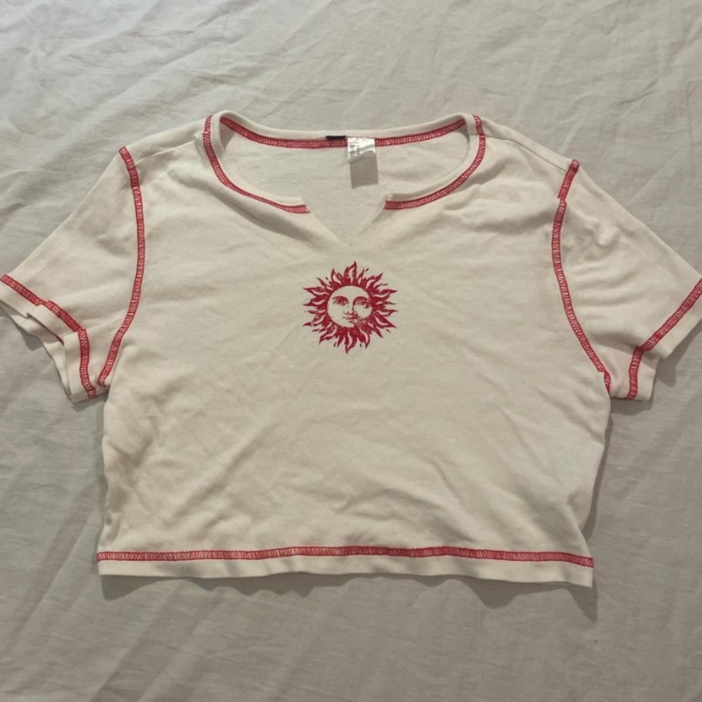 H&M baby tee cropped top